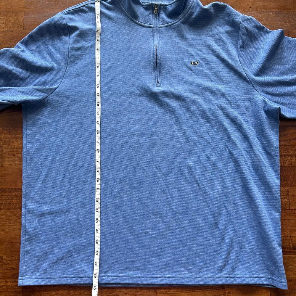 Vineyard Vines Men’s XL Light Blue Half-Zip Pullover – Preppy Classic.​ - Picture 5 of 8